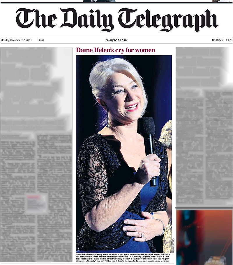 Daily Telegraph, 12 December 2011