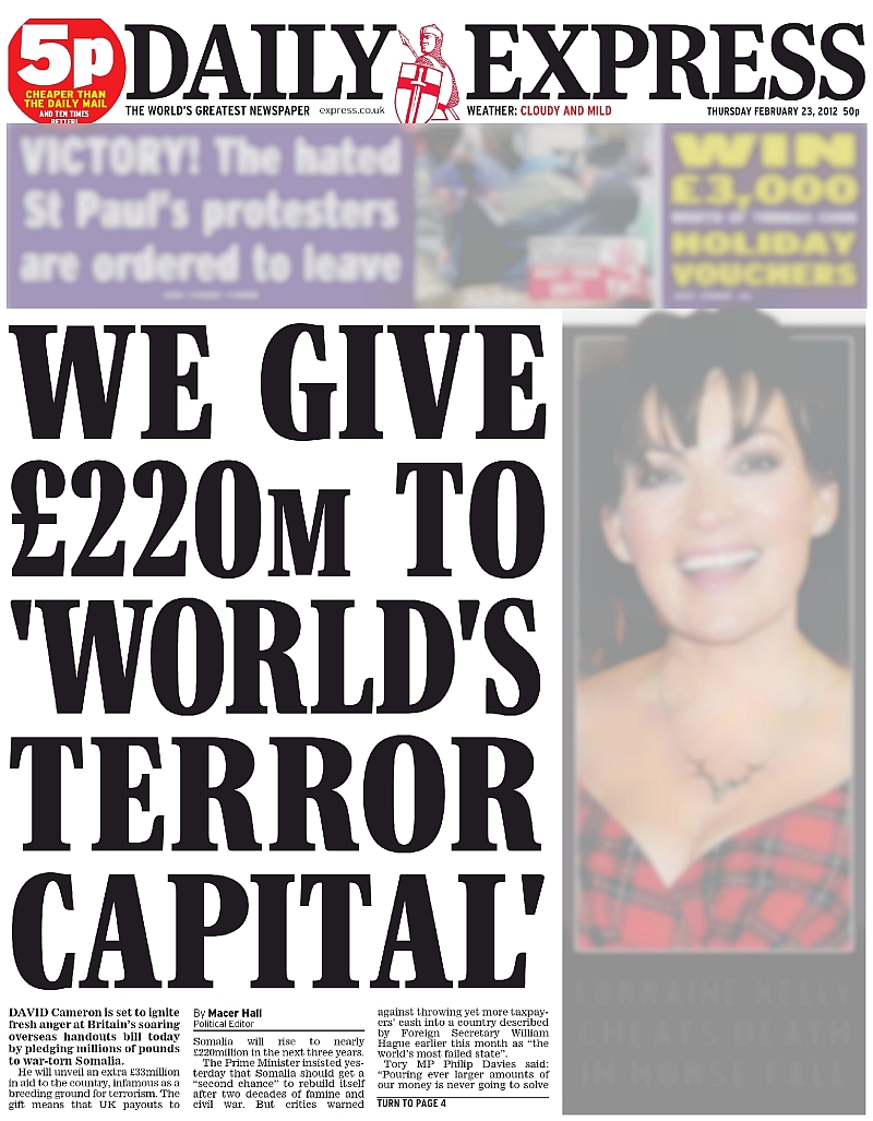 Daily Express, 23 February 2012
