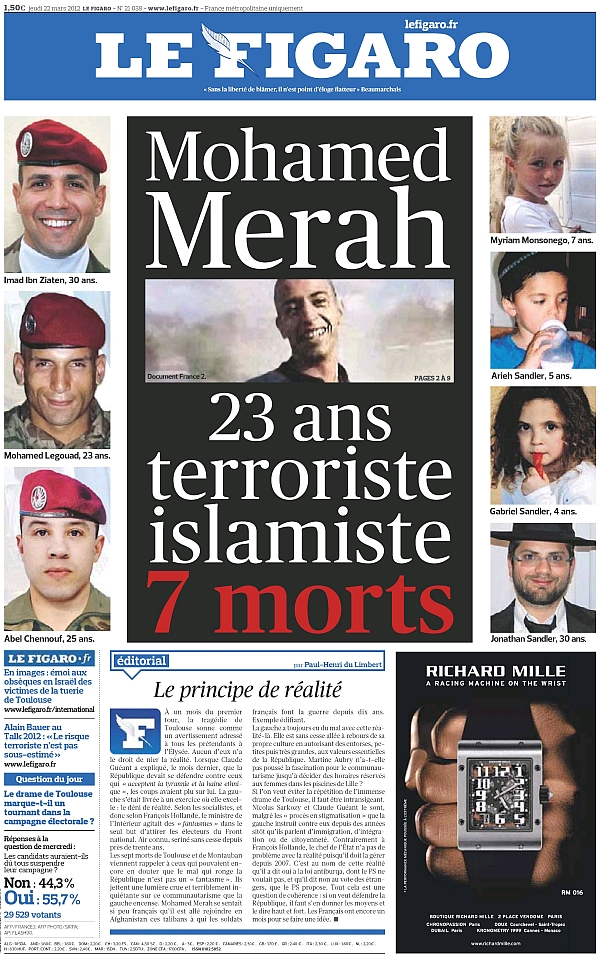 Le Figaro, 22 March 2012