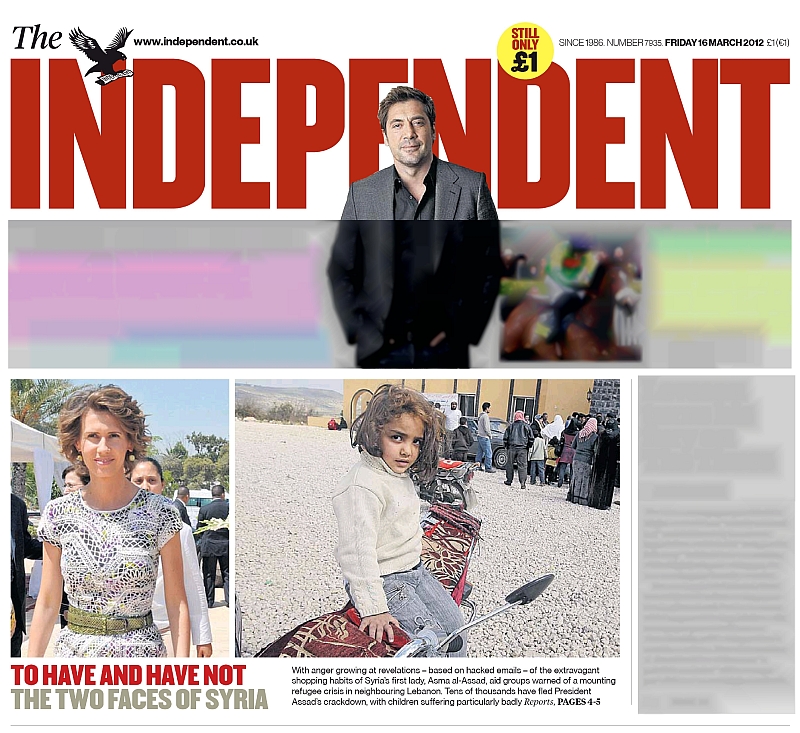 The Independent, 16 March 2012